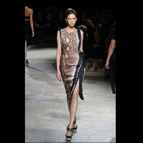 prada snake print dress